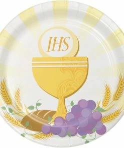 Creative Converting Religious Ceremony Decorations Rise Above 7 Inch Dessert Plate (96/case)