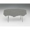Creative Converting Racing Theme Party Decorations Black Check Tablecover, Octy Round 82" Plastic