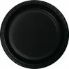 Creative Converting Black Paper Plates, 24 Ct Solid Color Tableware