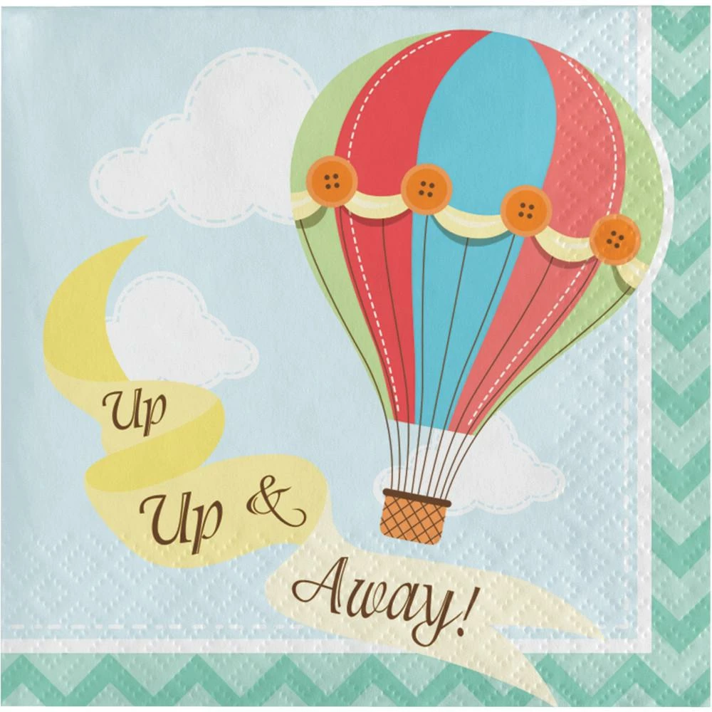 Creative Converting Baby Showers Up, Up, & Away Beverage Napkins (192/case)