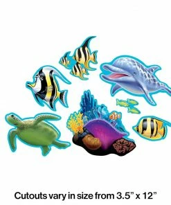 Creative Converting Ocean Party Cutout Assortment (84/case) Kids Birthday Party Themes