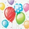 Creative Converting Balloon Bash Beverage Napkin 16ct