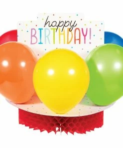 Creative Converting Adult Birthday Party Themes Balloon Bash Centerpiece HC W/ Latex Balloons 1ct