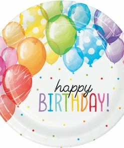 Creative Converting Balloon Bash Dinner Plate 8ct