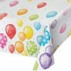 Creative Converting Balloon Bash Tablecover, Paper 1ct Adult Birthday Party Themes