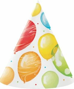Creative Converting Balloon Bash Hat Adult 8ct Adult Birthday Party Themes