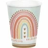 Creative Converting 1st Birthday Party Themes Boho Rainbow Hot/Cold Cup 9oz. 8ct