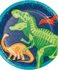 Creative Converting Dino Dig Dinner Plate 8ct Kids Birthday Party Themes