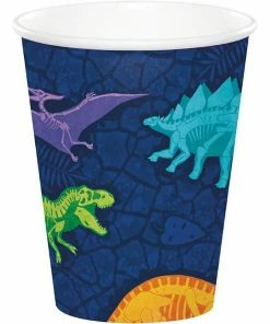 Creative Converting Dino Dig Hot/Cold Cup 8oz. 8ct Kids Birthday Party Themes