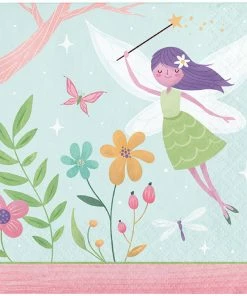 Creative Converting Kids Birthday Party Themes Fairy Forest Beverage Napkin 16ct