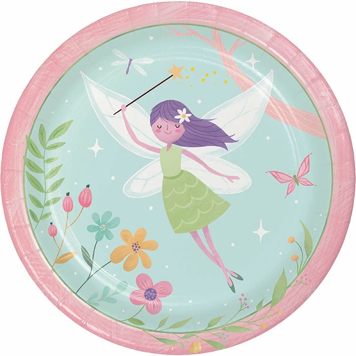 Creative Converting Fairy Forest Dinner Plate 8ct Kids Birthday Party Themes