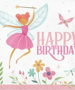 Creative Converting Kids Birthday Party Themes Fairy Forest Luncheon Napkin 16ct