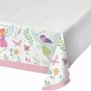 Creative Converting Fairy Forest Tablecover, Paper 54"x102" 1ct Kids Birthday Party Themes