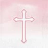 Creative Converting Faith Pink Luncheon Napkins 16ct Religious Ceremony Decorations
