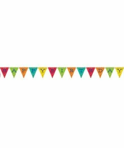 Creative Converting Festive Cake Shaped Banner W/ Ribbon 1ct