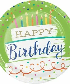 Creative Converting Festive Cake Dinner Plate 8ct