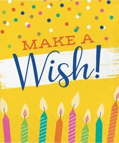 Creative Converting Festive Cake Luncheon Napkin 16ct