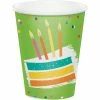 Creative Converting Adult Birthday Party Themes Festive Cake Hot/Cold Cup 9oz. 8ct