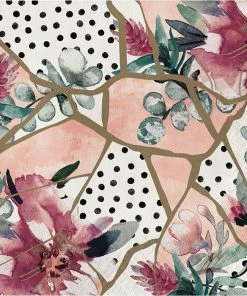 Creative Converting Floral Collage Luncheon Napkin, 3ply 16ct Themed Tableware