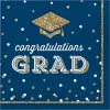 Creative Converting Glittering Grad Luncheon Napkin, Mid Count 36ct Graduation Party Supplies