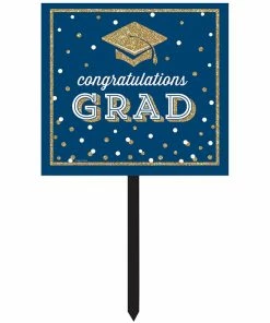 Creative Converting Graduation Party Supplies Glittering Grad Yard Sign 1ct