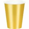 Creative Converting Gold Foil 9 Oz Paper Cups, 8 Ct