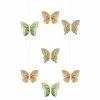 Creative Converting Kids Birthday Party Themes Butterfly Shimmer Hanging Cutouts W/ Honeycomb, Foil 3ct
