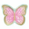 Creative Converting Butterfly Shimmer Butterfly Shaped Plate, Foil 8ct