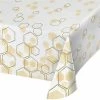 Creative Converting Themed Tableware Honeycomb Tablecover, Paper 1ct