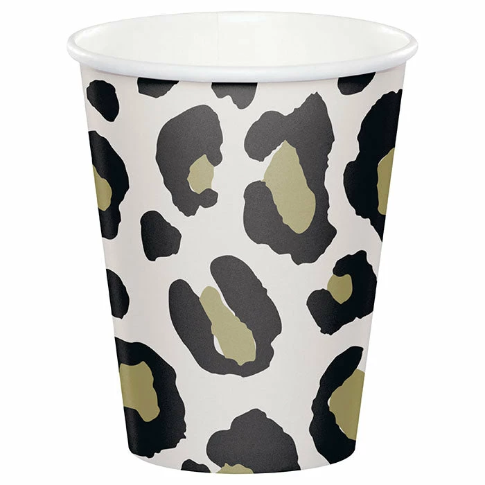 Creative Converting Leopard Hot/Cold Cup 9oz. 8ct Themed Tableware