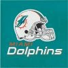 Creative Converting Miami Dolphins Luncheon Napkin 16ct NFL And Football Party Supplies