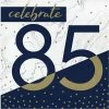 Creative Converting Navy & Gold Milestone Luncheon Napkin, 85 16ct Adult Birthday Party Themes
