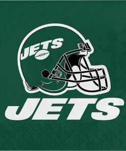Creative Converting New York Jets Luncheon Napkin 16ct NFL And Football Party Supplies