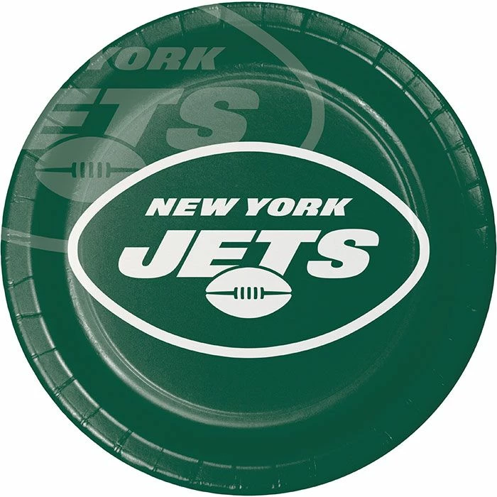 Creative Converting NFL And Football Party Supplies New York Jets Dinner Plate 8ct