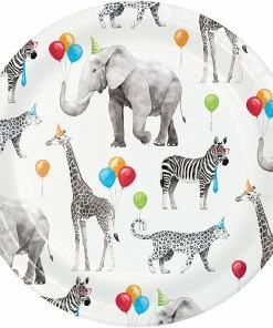 Creative Converting Party Animals Dessert Plate 8ct Kids Birthday Party Themes