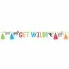 Creative Converting Party Animals Letter Ribbon Banner W/ Tassels 1ct