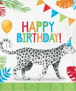 Creative Converting Party Animals Luncheon Napkin 16ct