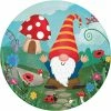 Creative Converting Party Gnomes Dessert Plate 8ct