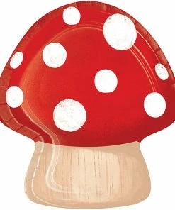 Creative Converting Party Gnomes Mushroom Shaped Plate 8ct Kids Birthday Party Themes