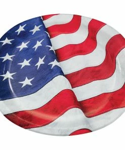 Creative Converting Patriotic Flag Oval Platter 8ct Patriotic And 4th Of July Party Decorations