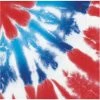 Creative Converting Patriotic And 4th Of July Party Decorations Patriotic Tie Dye Beverage Napkin 16ct