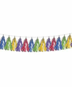 Creative Converting Primary Colors Tassel Garland, 1ct