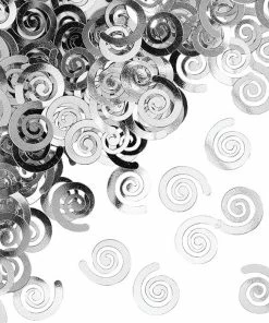 Creative Converting General Decorations Confetti Silver Swirls 1ct