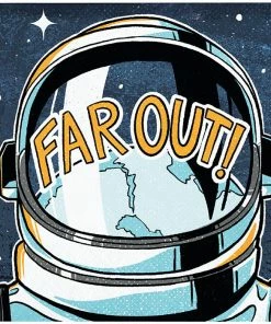 Creative Converting Space Skater Beverage Napkin 16ct