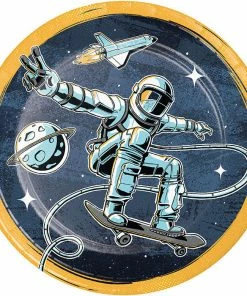 Creative Converting Space Skater Dinner Plate 8ct