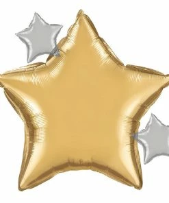 Creative Converting Starry Night Metallic Balloon Star Shaped 1ct
