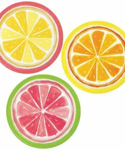 Creative Converting Summer Citrus Slices Dessert Plate 8ct