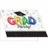 Creative Converting Graduation Party Supplies #1 Grad Invitation, Foldover, 25 Ct