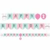 Creative Converting Bunny Party Happy Birthday Banner With Sticker