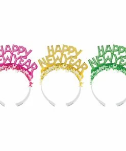Creative Converting New Year's Eve Foil Glitter Tiaras New Year's Eve Party Supplies